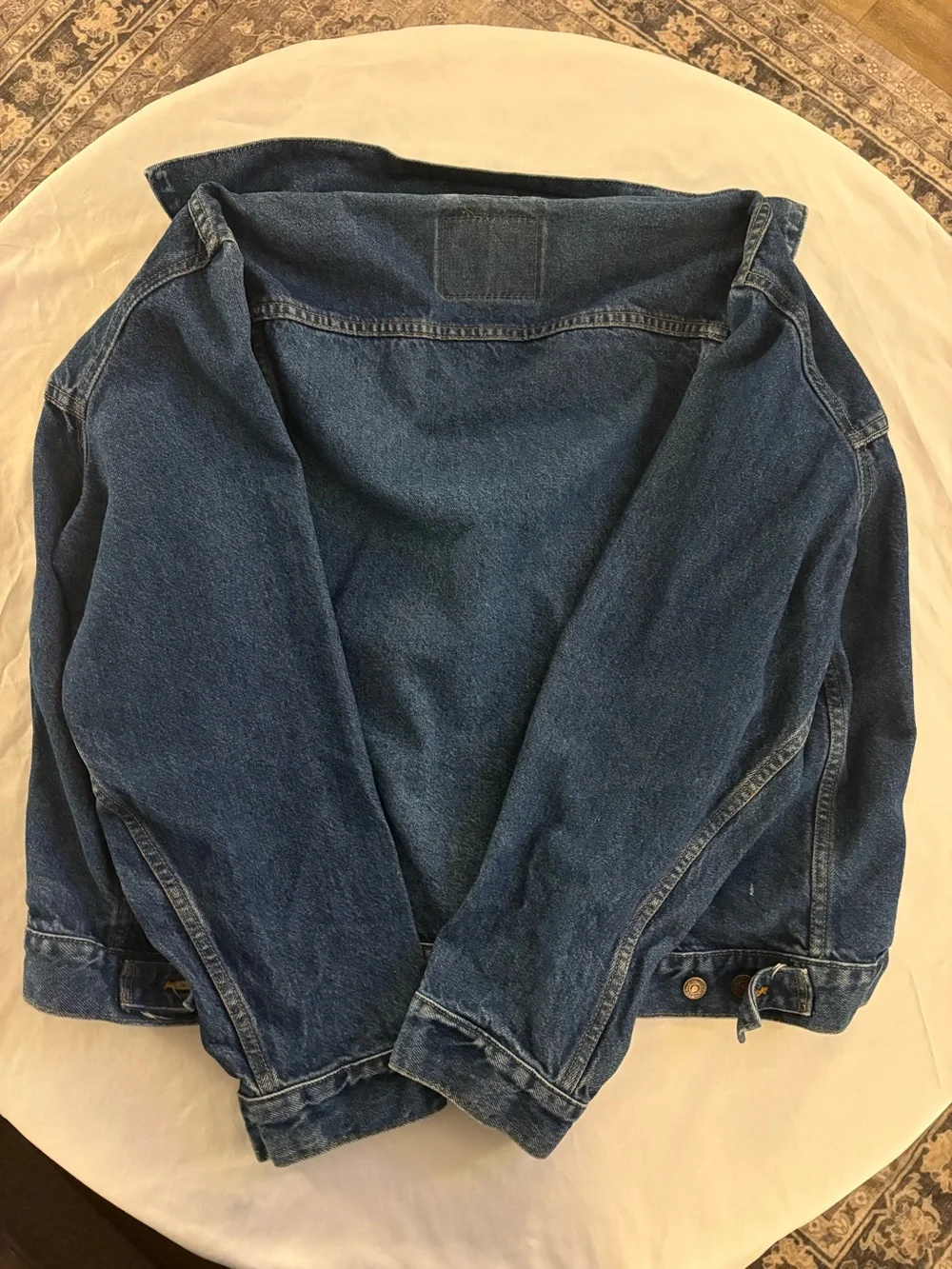 Vintage 80s Levi's 70506-0216 Blue Denim Trucker Jacket - Size 44